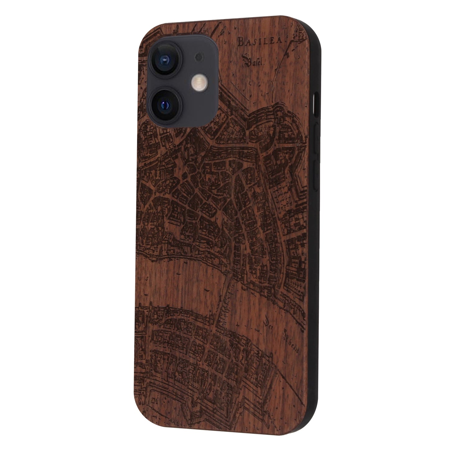 Coque Basel Merian Eden en bois de noyer pour iPhone 12 Mini