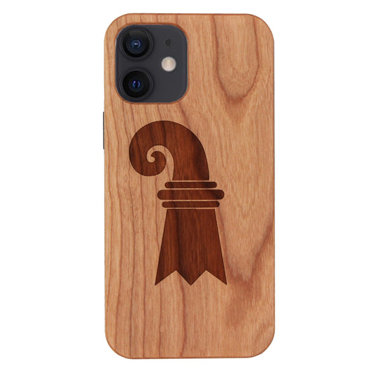 Baslerstab Eden case made of cherry wood for iPhone 12 Mini