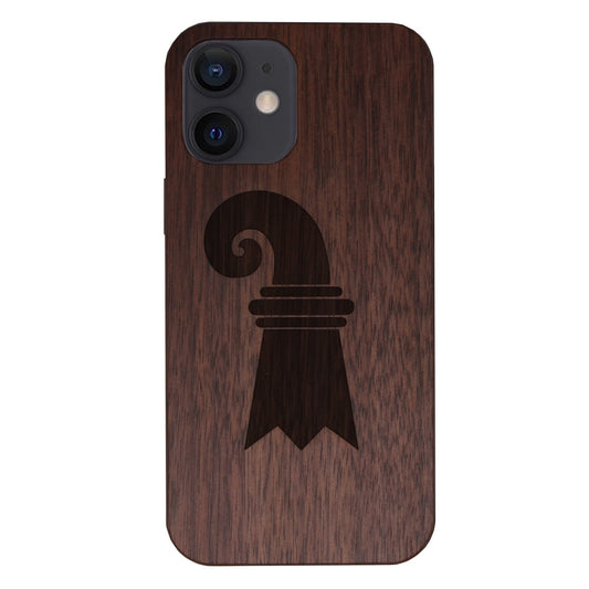 Baslerstab Eden Case made of walnut wood for iPhone 12 Mini