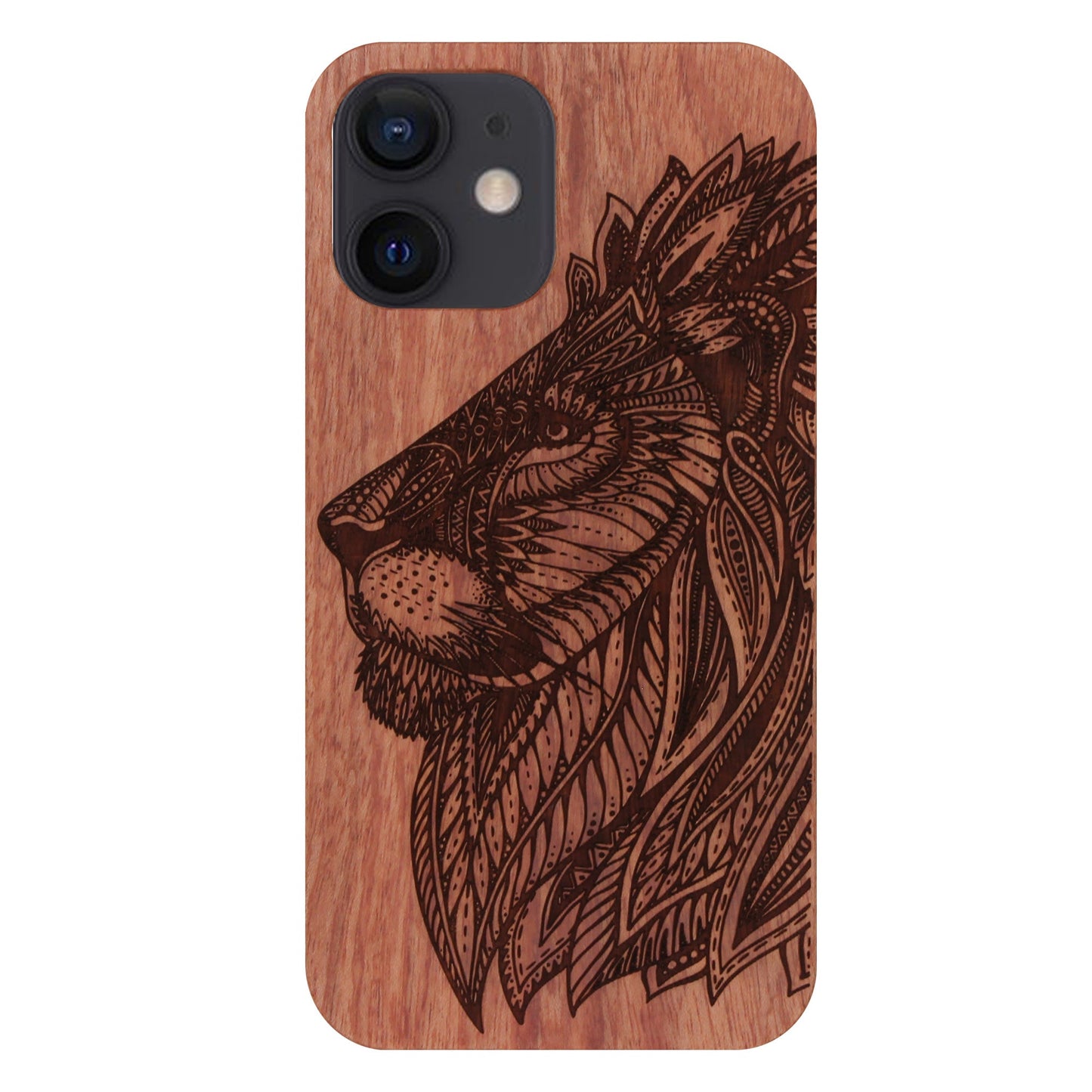 Löwe Eden Case aus Rosenholz für iPhone 12 Mini