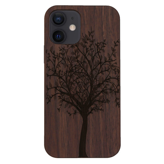 Lebensbaum Eden case made of walnut wood for iPhone 12 Mini