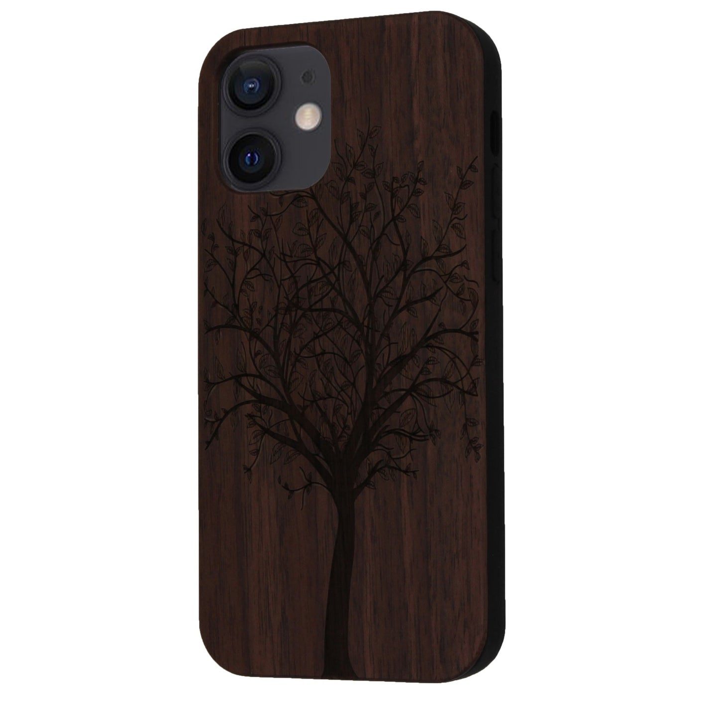 Lebensbaum Eden Case aus Nussbaumholz für iPhone 12 Mini