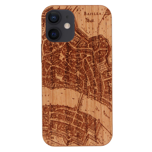 Basel Merian Eden case made of cherry wood for iPhone 12 Mini