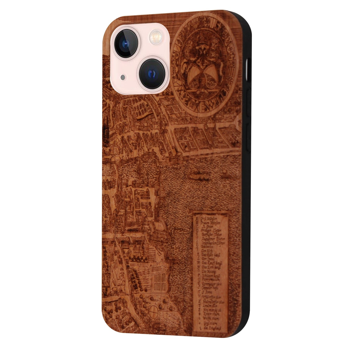 Zurich Merian Eden case made of cherry wood for iPhone 13 Mini