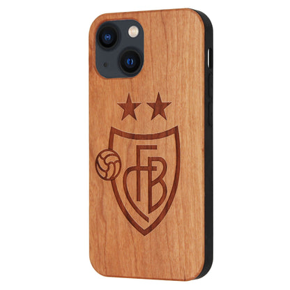 FCB Eden case made of cherry wood for iPhone 13 Mini