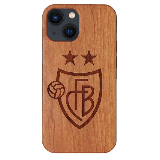 FCB Eden case made of cherry wood for iPhone 13 Mini