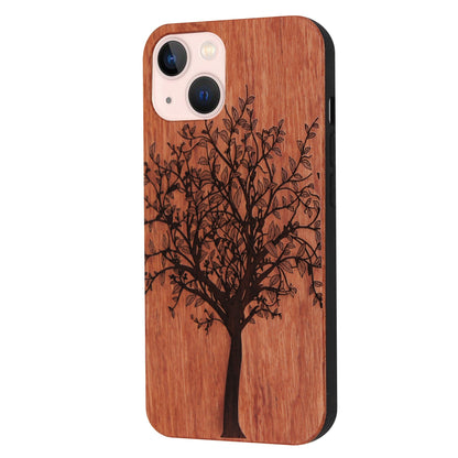 Tree of Life Eden case made of rosewood for iPhone 13/14