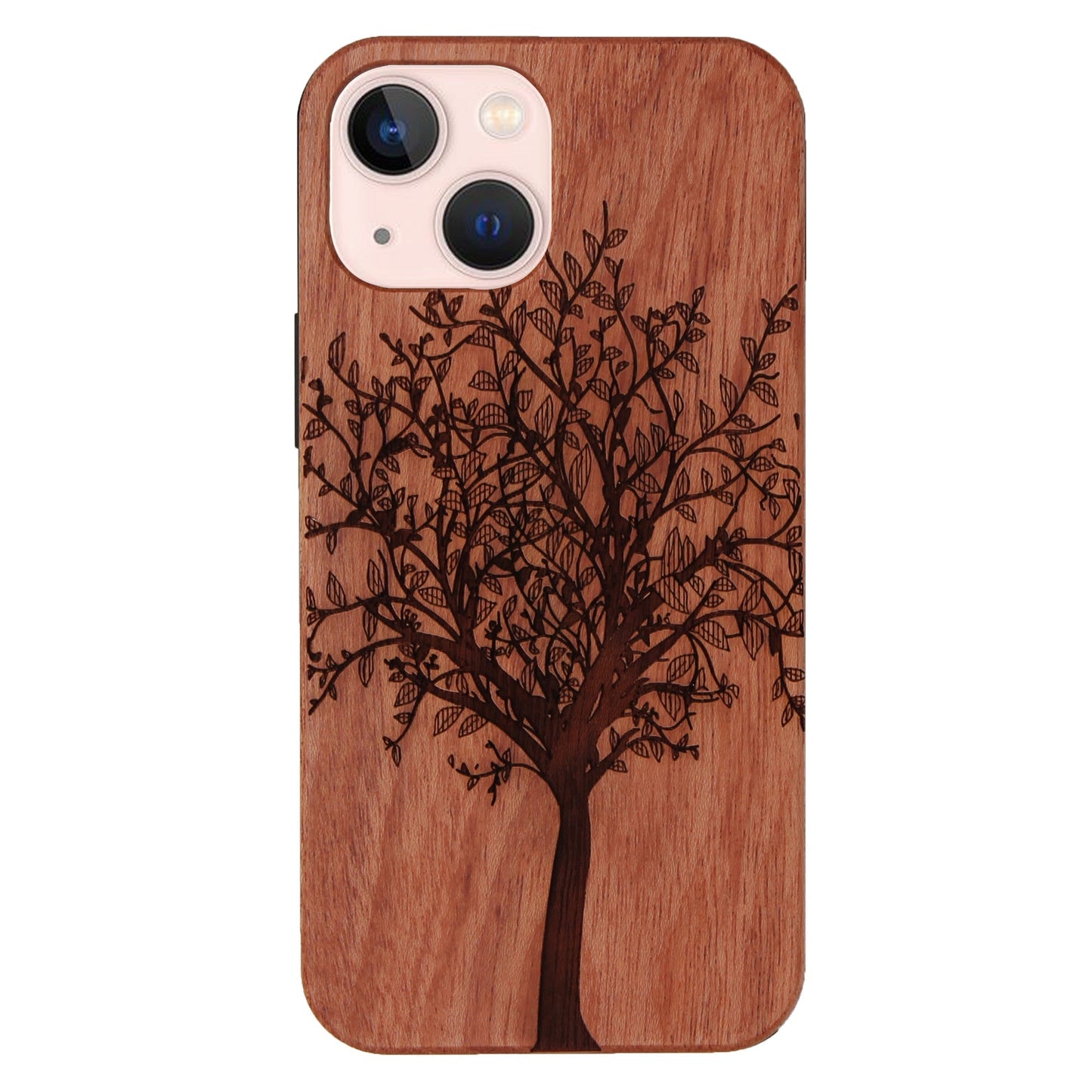 Tree of Life Eden case made of rosewood for iPhone 13/14