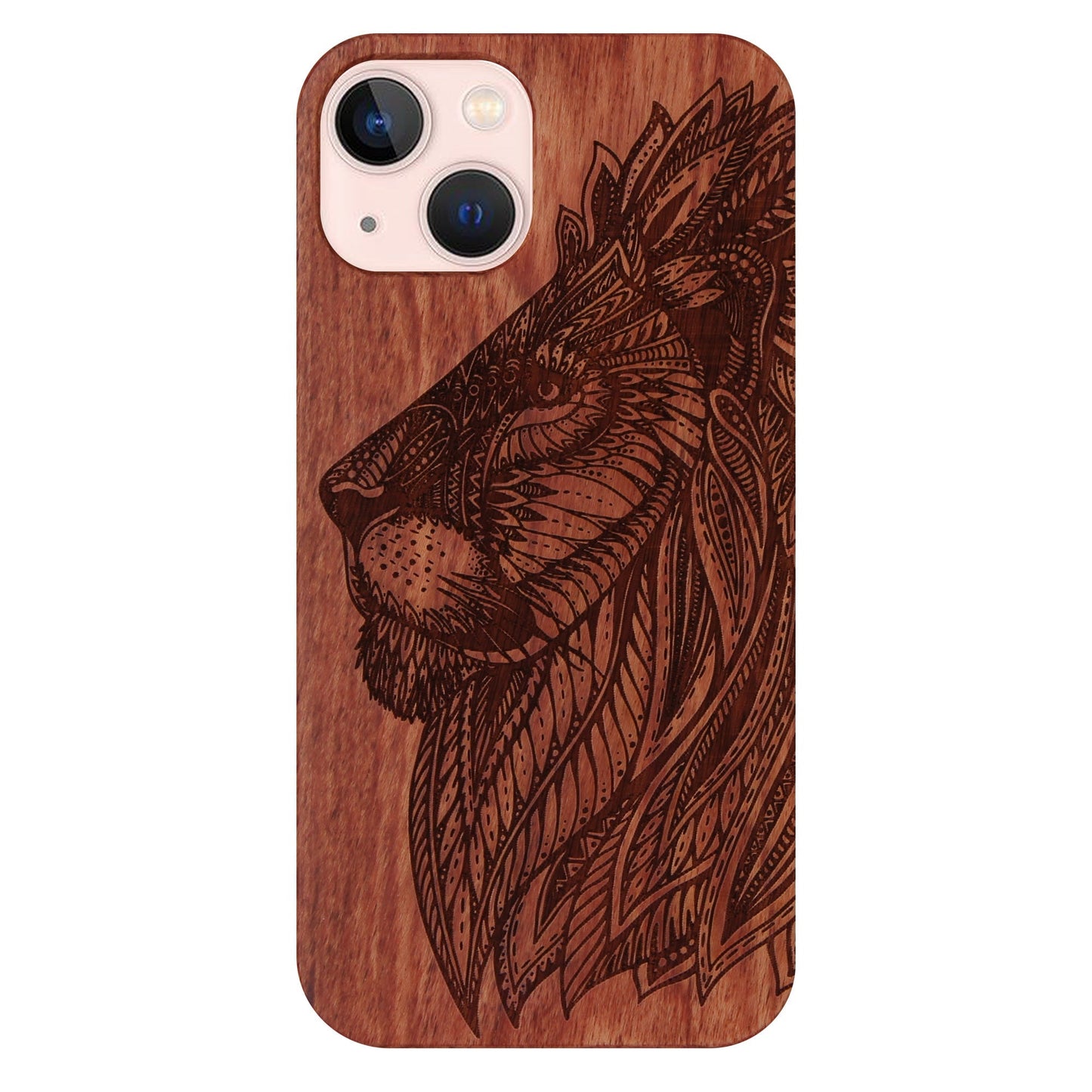 Löwe Eden Case aus Rosenholz für iPhone 13 Mini