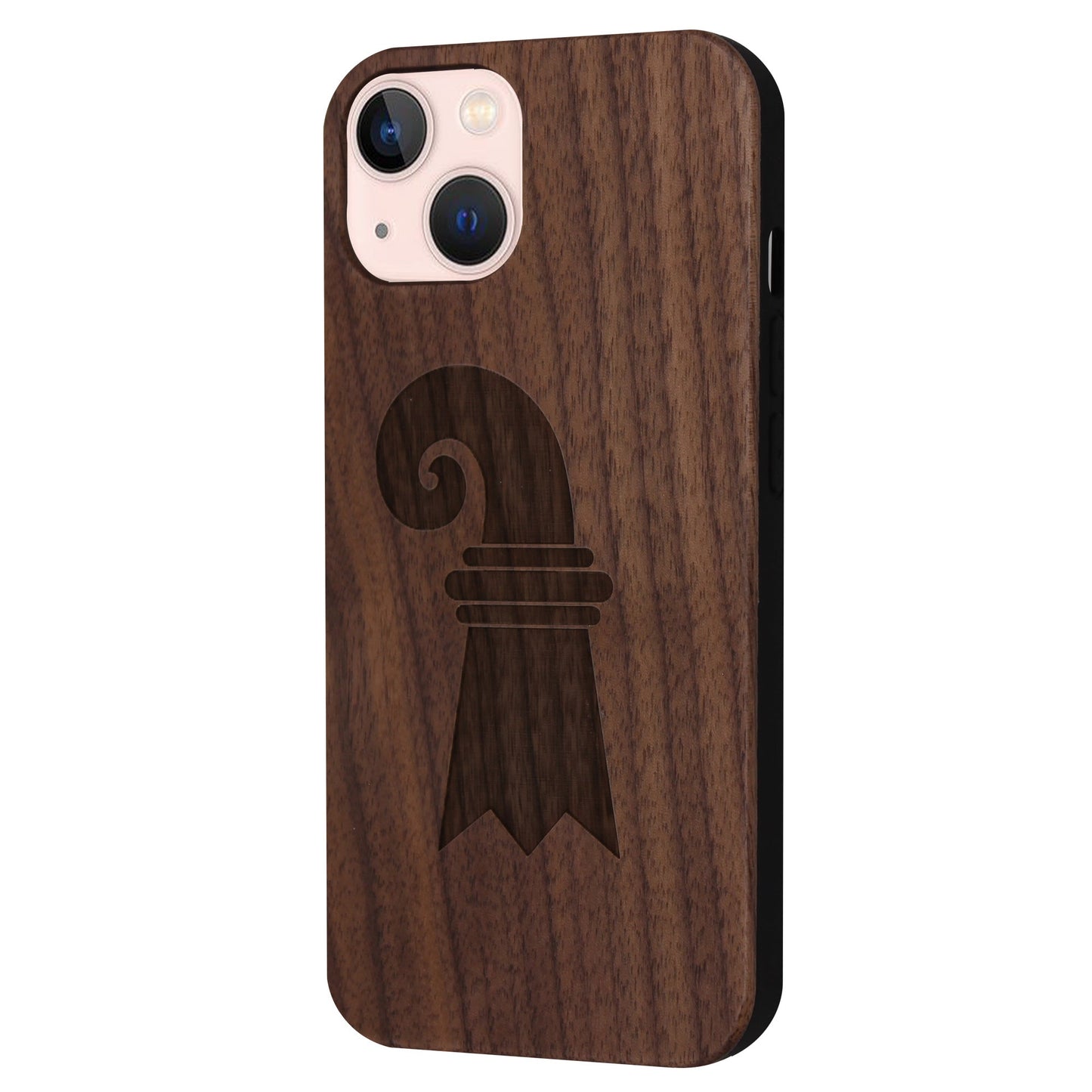Baslerstab Eden case made of walnut wood for iPhone 13/14