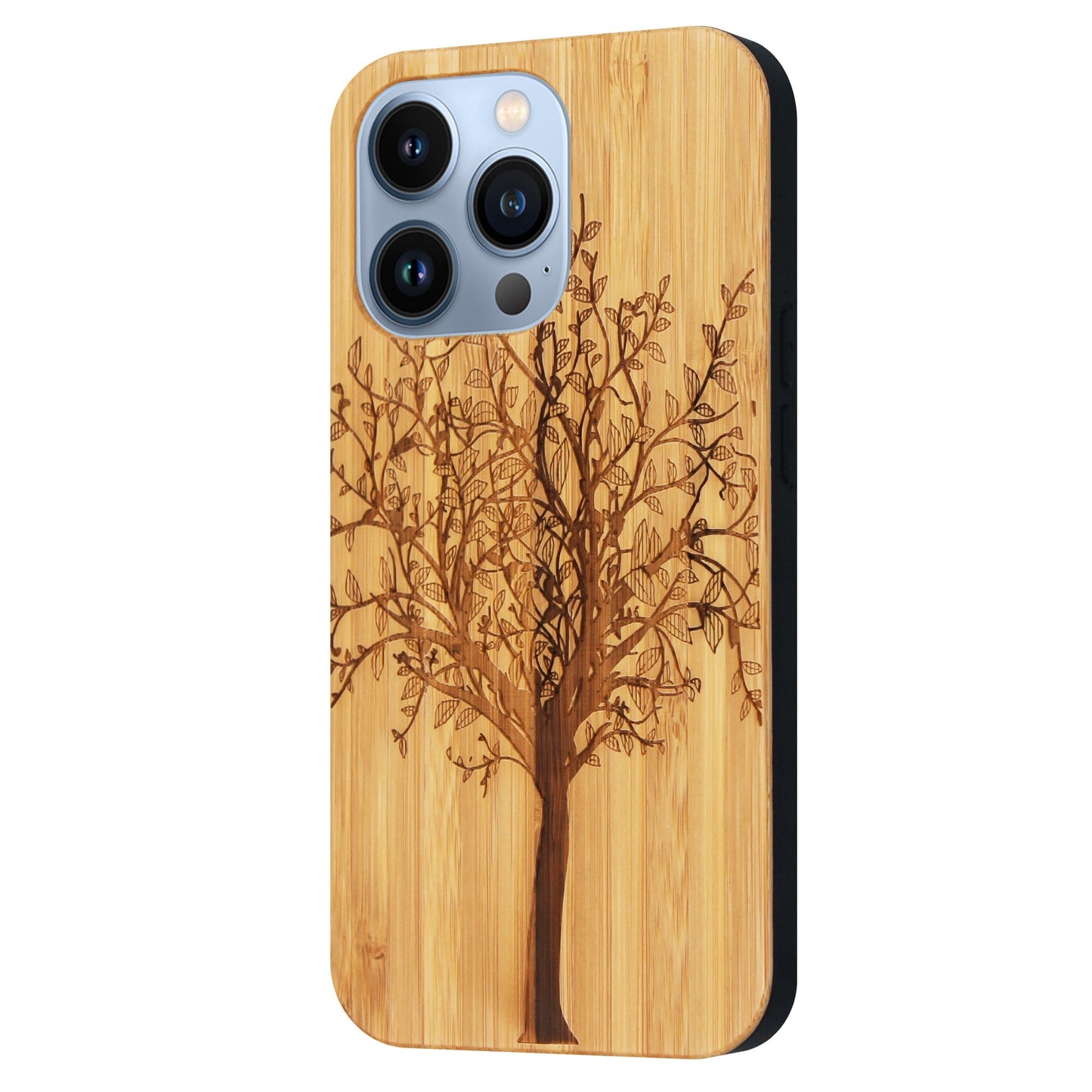 Coque en bambou Tree of Life Eden pour iPhone 13 Pro