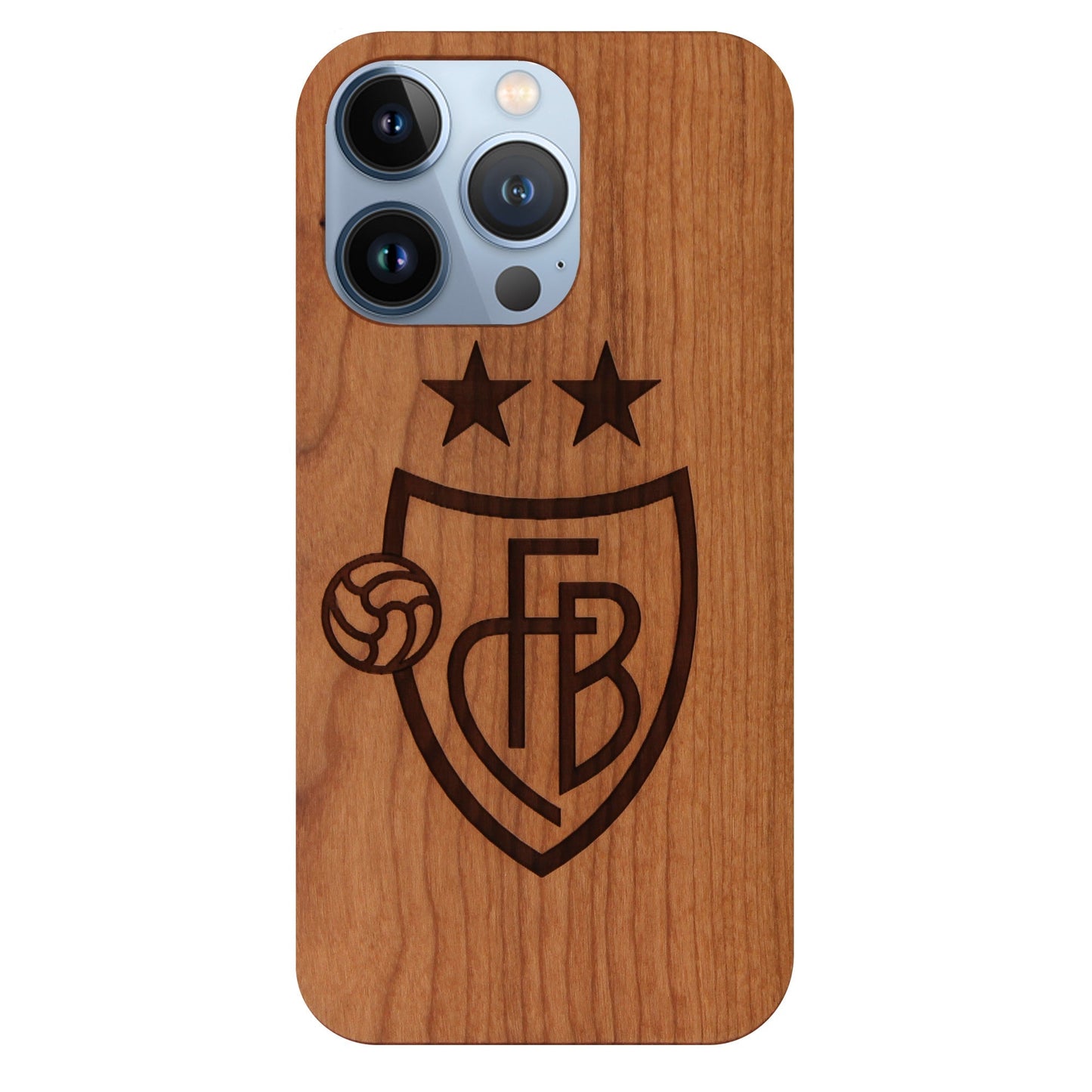 FCB Eden case made of cherry wood for iPhone 13 Pro