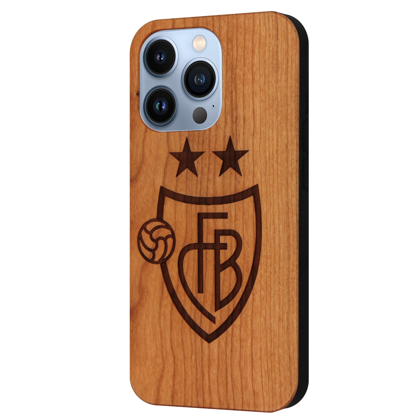 FCB Eden case made of cherry wood for iPhone 13 Pro