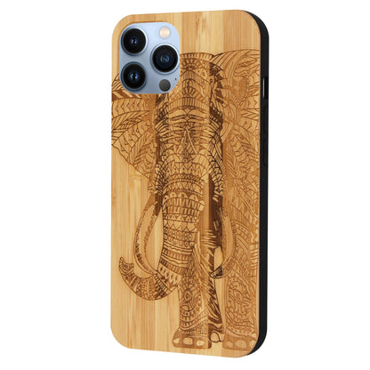 Coque Eden Éléphant en Bambou pour iPhone 13 Pro Max