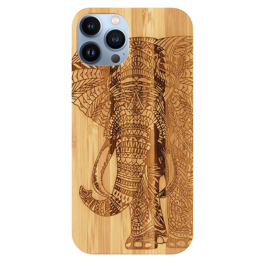 Coque Eden Éléphant en Bambou pour iPhone 13 Pro Max