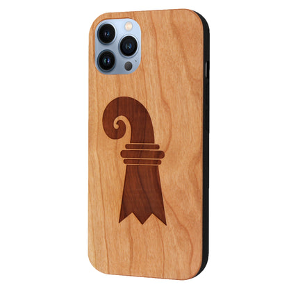 Coque Baslerstab Eden en bois de cerisier pour iPhone 14 Pro Max