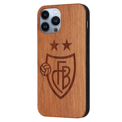 Coque en bois de cerisier FCB Eden pour iPhone 14 Pro Max