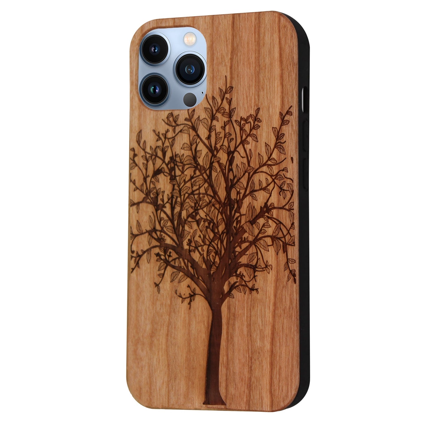 Lebensbaum Eden Case aus Kirschholz für iPhone 13 Pro Max