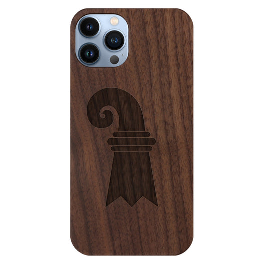 Baslerstab Eden case made of walnut wood for iPhone 14 Pro Max