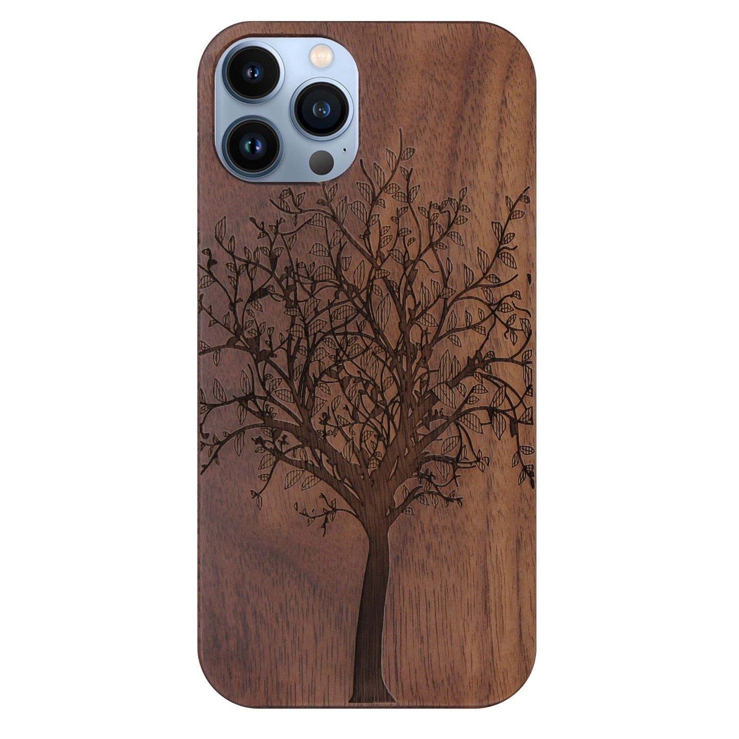 Lebensbaum Eden Case aus Nussbaumholz für iPhone 13 Pro Max