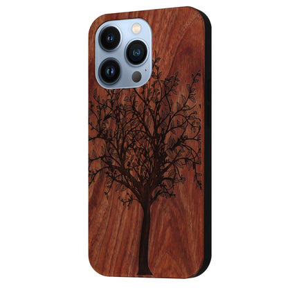 Tree of Life Eden case made of rosewood for iPhone 13 Pro