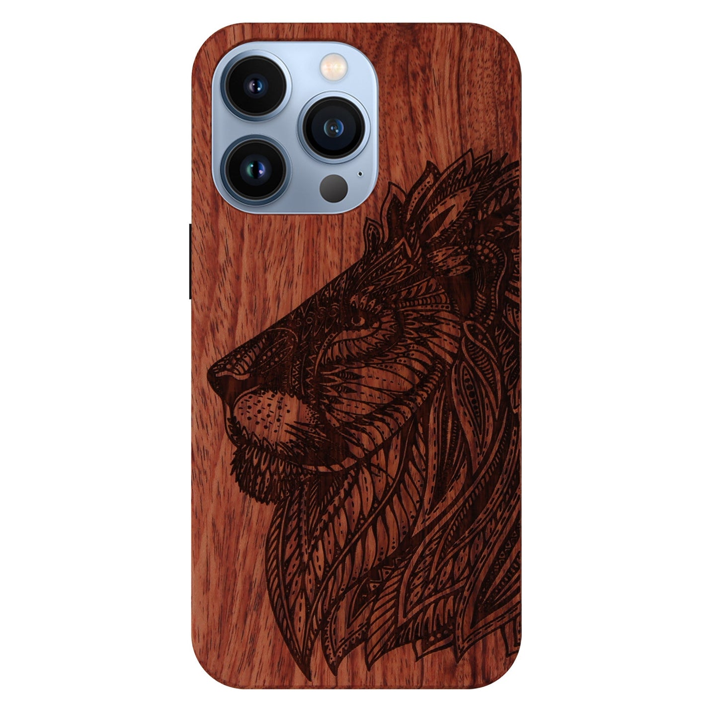 Löwe Eden Case aus Rosenholz für iPhone 13 Pro