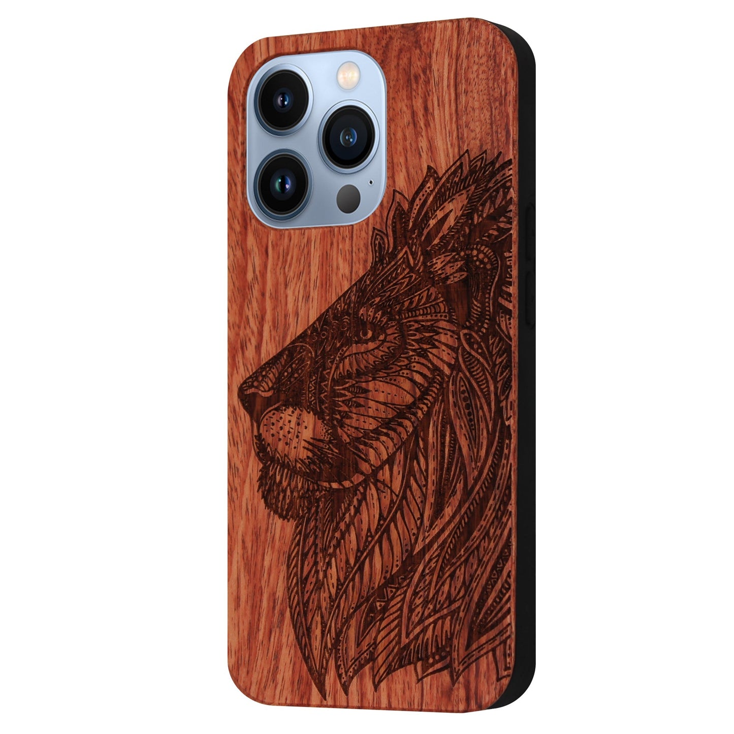 Löwe Eden Case aus Rosenholz für iPhone 13 Pro