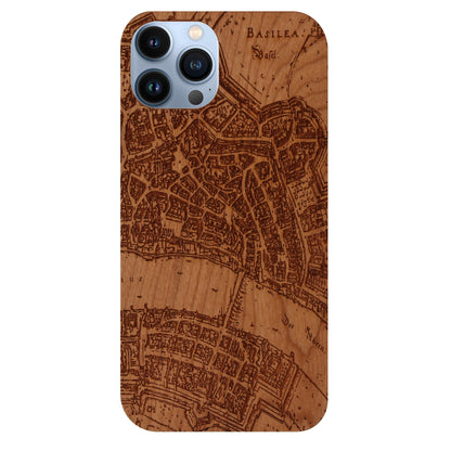 Basel Merian Eden Case aus Kirschholz für iPhone 14 Pro Max