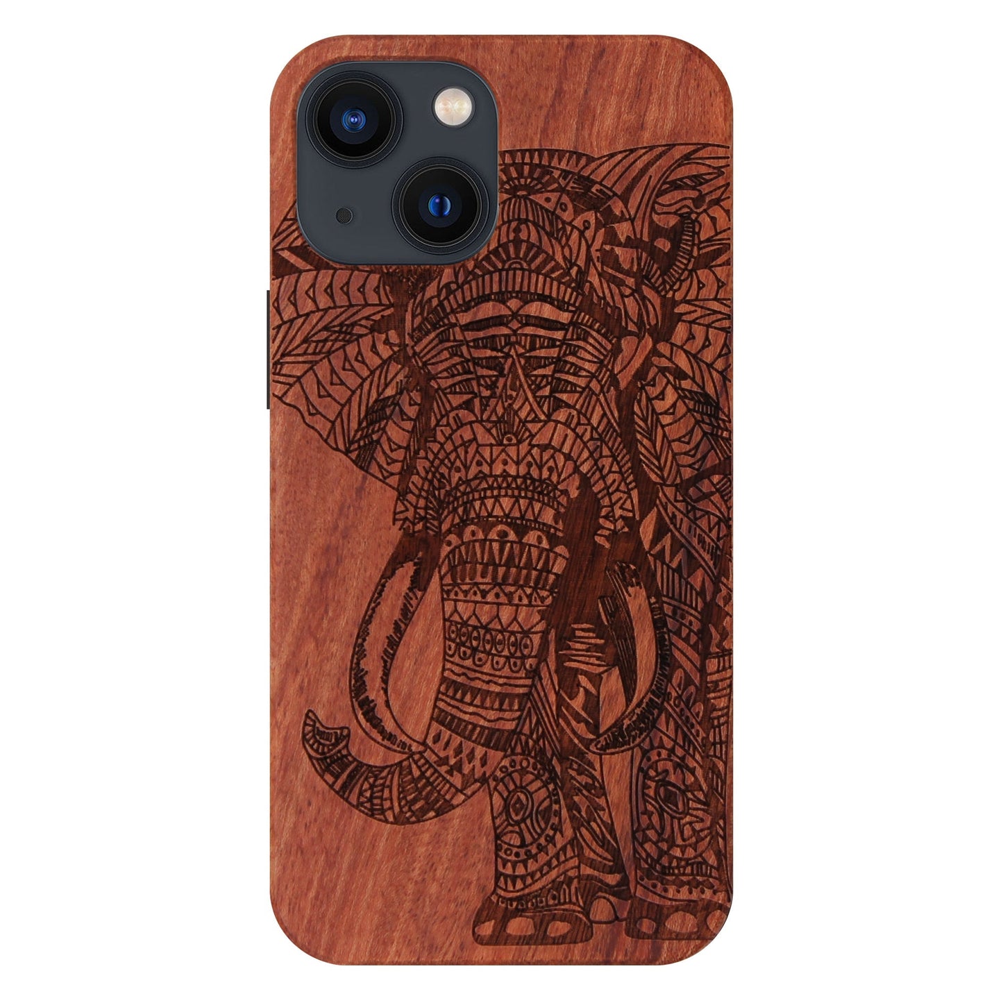 Elefant Eden Case aus Rosenholz für iPhone 13 Mini