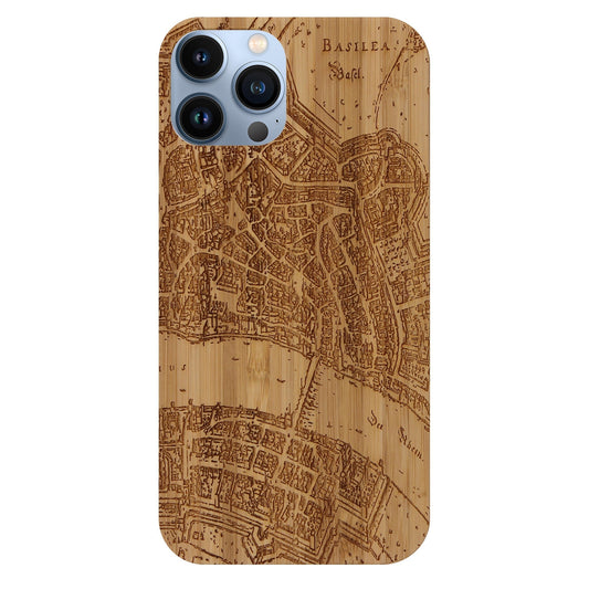 Basel Merian Eden Case aus Bambus für iPhone 14 Pro Max