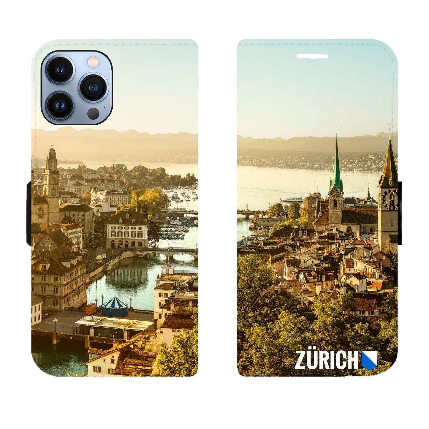 Zürich City von Oben Victor Case für iPhone 14 Pro Max