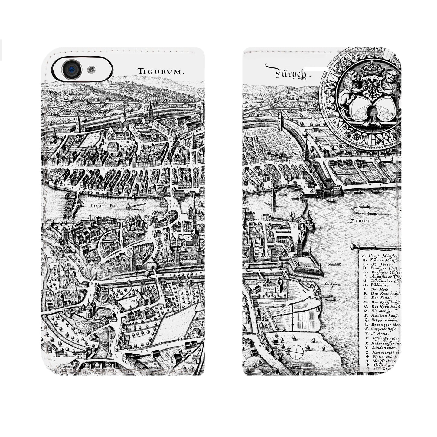 Zürich Merian Panorama Case für iPhone 5/5S/SE 1