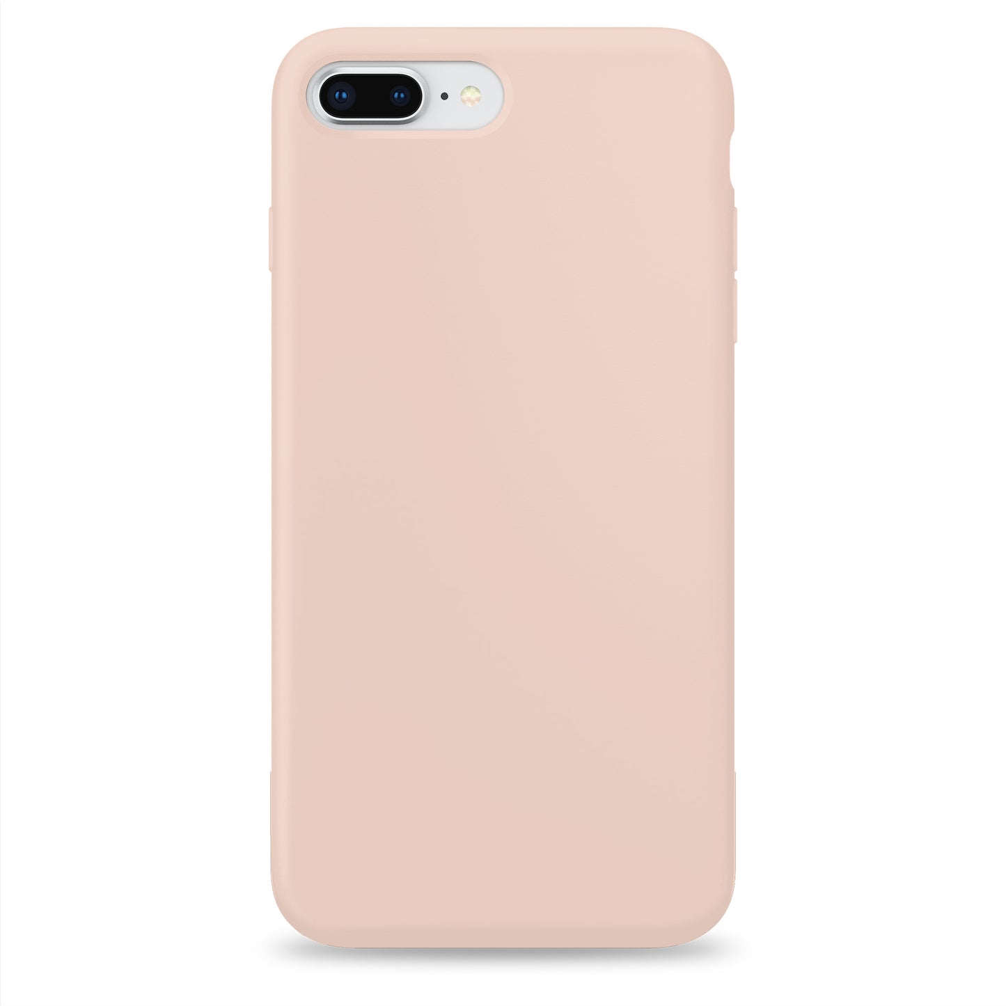 Coque en silicone rose sable pour iPhone et Samsung