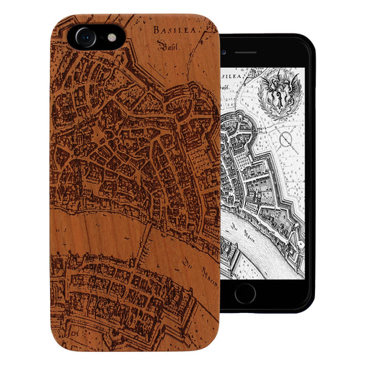 Basel Merian Eden case made of cherry wood for iPhone 6/6S/7/8/SE 2/SE 3 