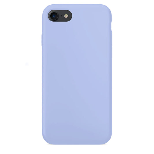 Coque en silicone violet pâle pour iPhone et Samsung