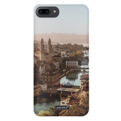 Zürich City von Oben 360° Case für iPhone 6/6S/7/8 Plus