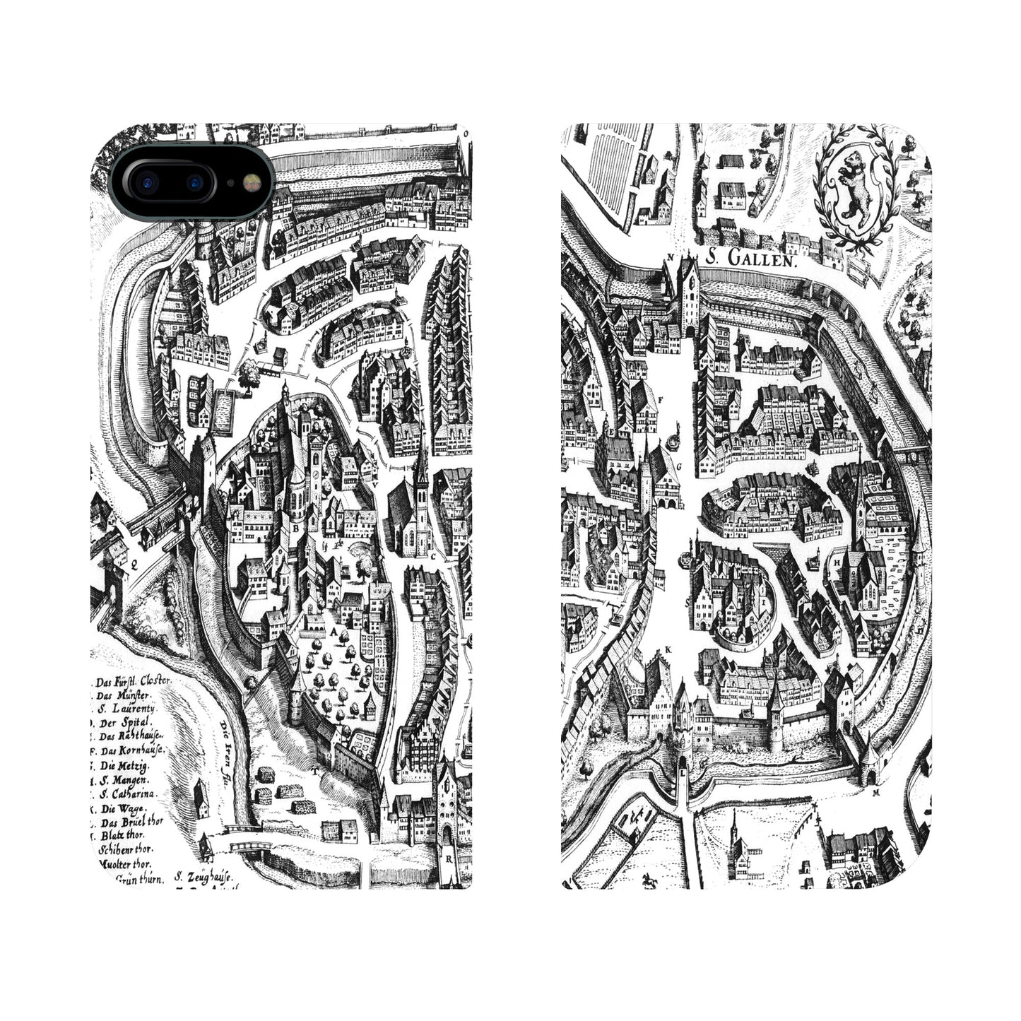 St. Gallen Merian Panorama Case für iPhone 6/6S/7/8 Plus