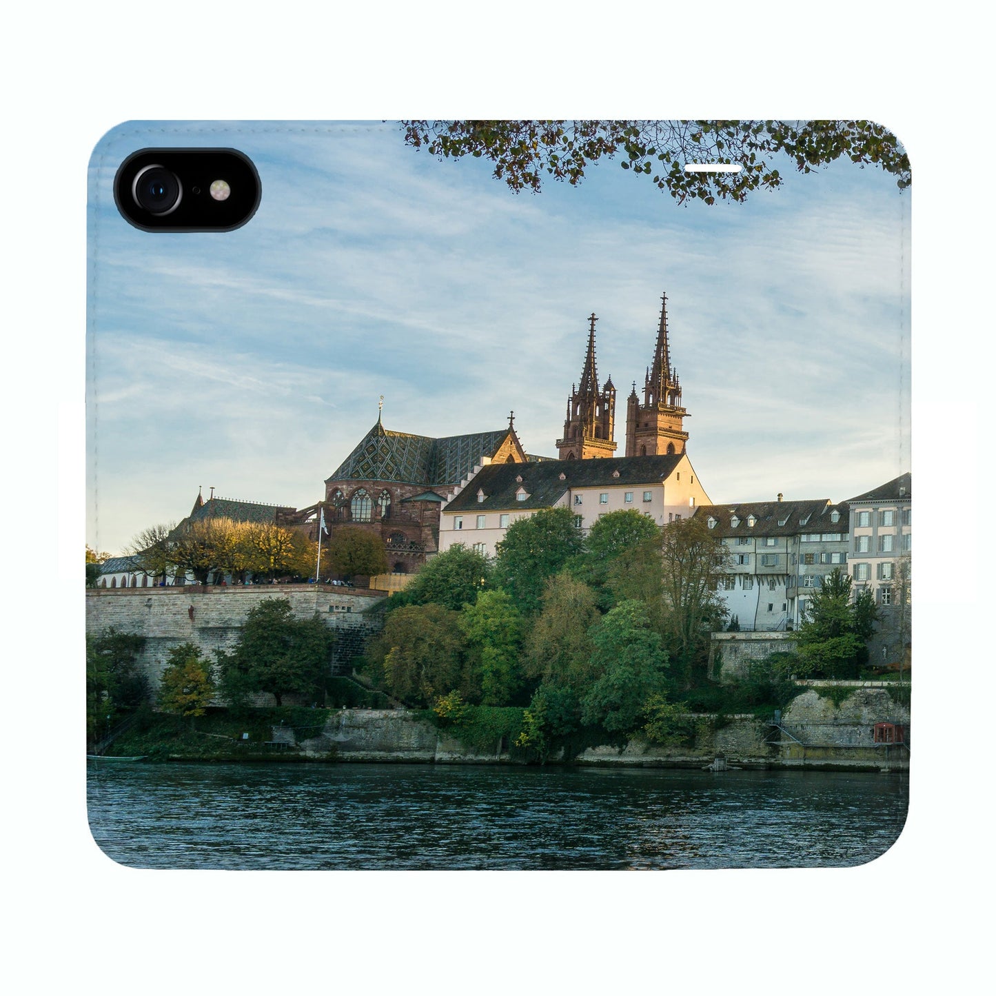 Basel City Rhein Panorama Case für iPhone 6/6S/7/8/SE 2/SE 3