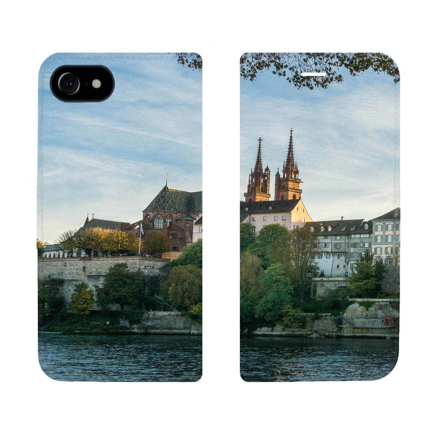 Coque Basel City Rhein Panorama pour iPhone 6/6S/7/8/SE 2/SE 3