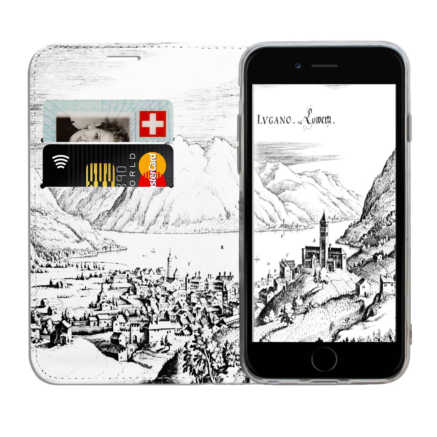 Lugano Merian Panorama Case für iPhone 6/6S/7/8 Plus