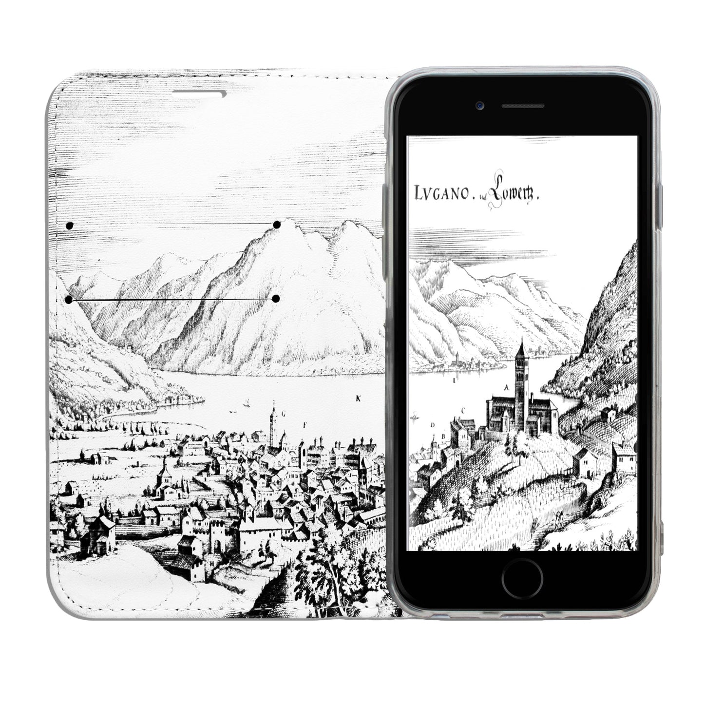 Coque Lugano Merian Panorama pour iPhone 6/6S/7/8/SE 2/SE 3