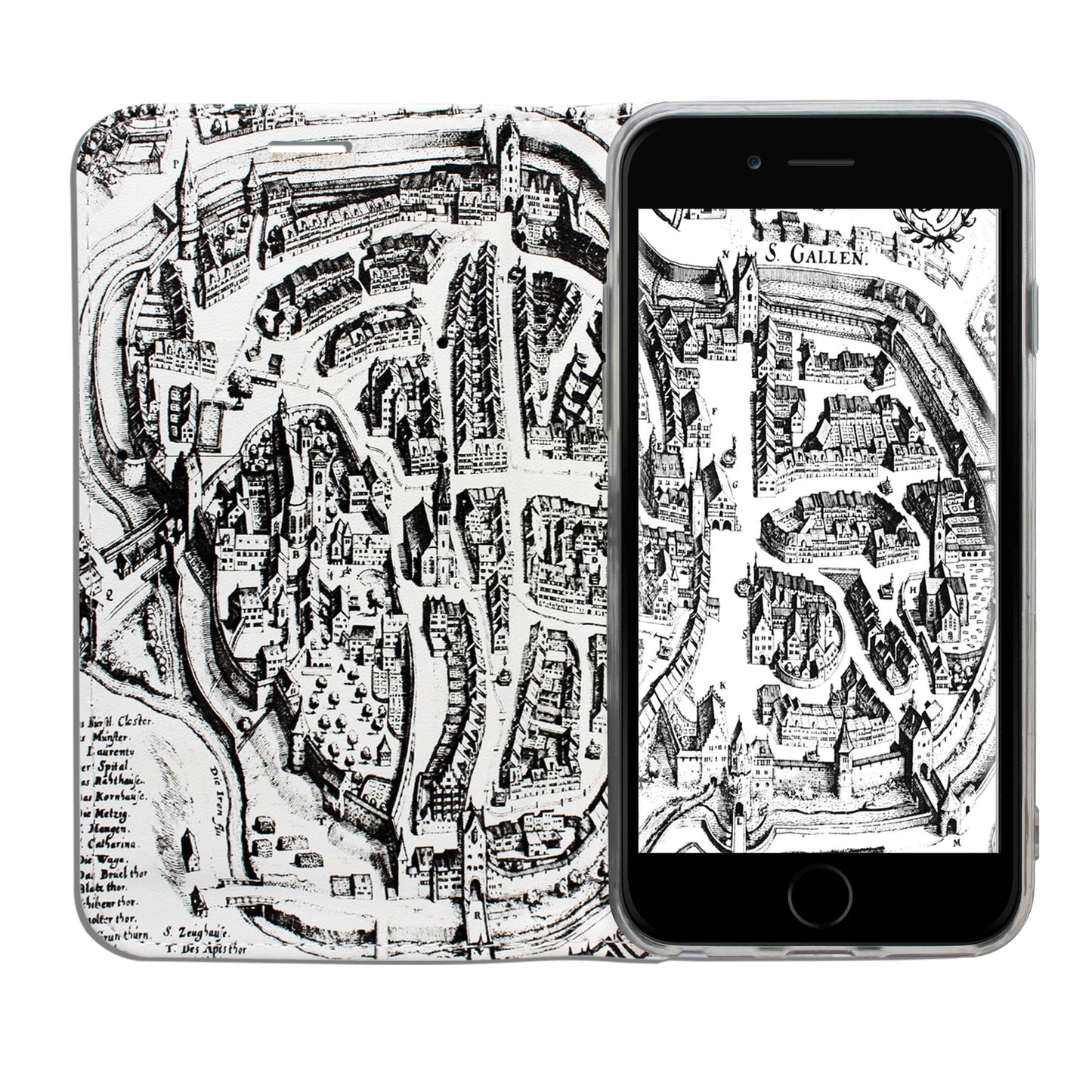 Coque St. Gallen Merian Panorama pour iPhone 6/6S/7/8 Plus