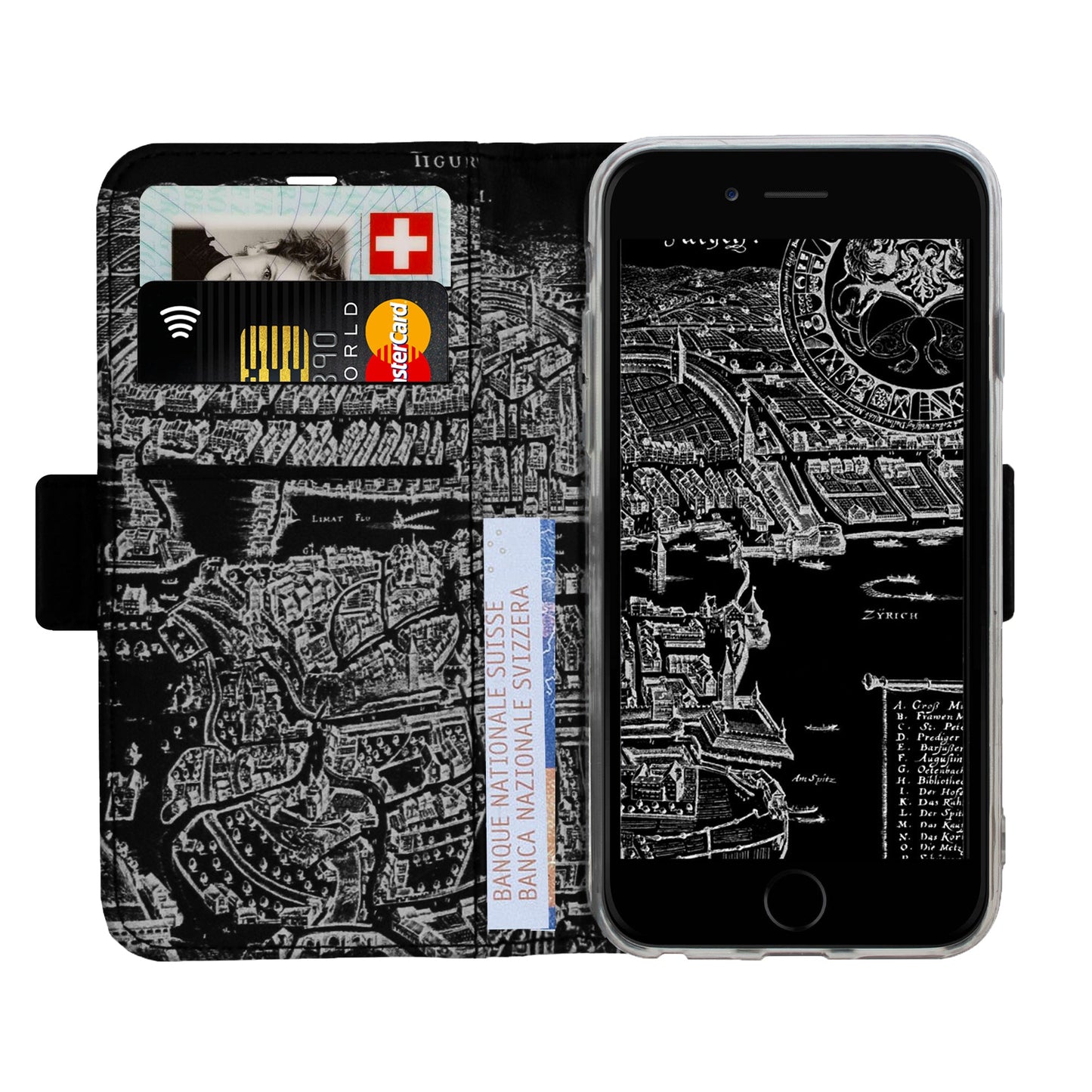 Coque Zurich Merian Negative Victor pour iPhone 6/6S/7/8/SE 2/SE 3