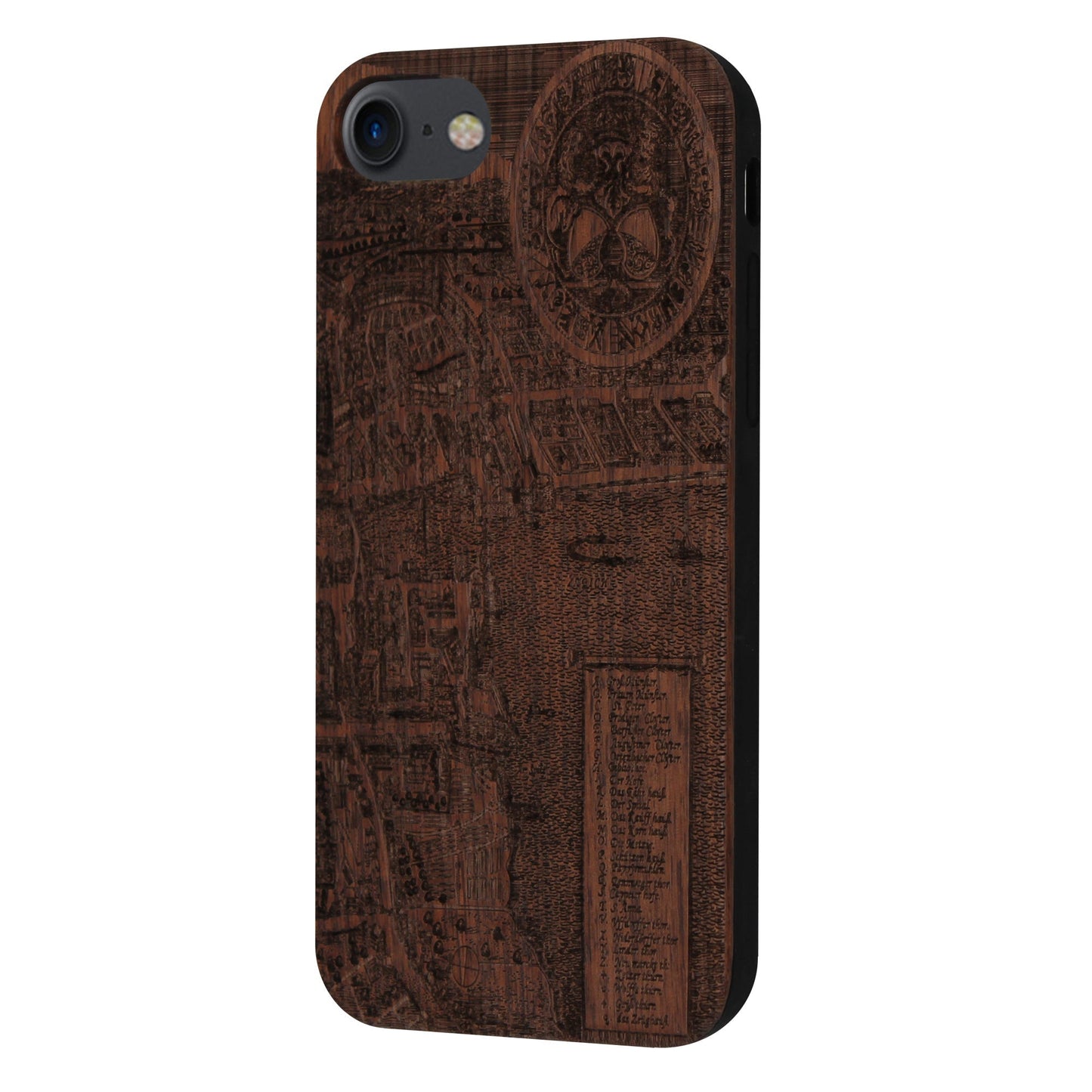 Coque Zurich Merian Eden en bois de noyer pour iPhone 6/6S/7/8/SE 2/SE 3