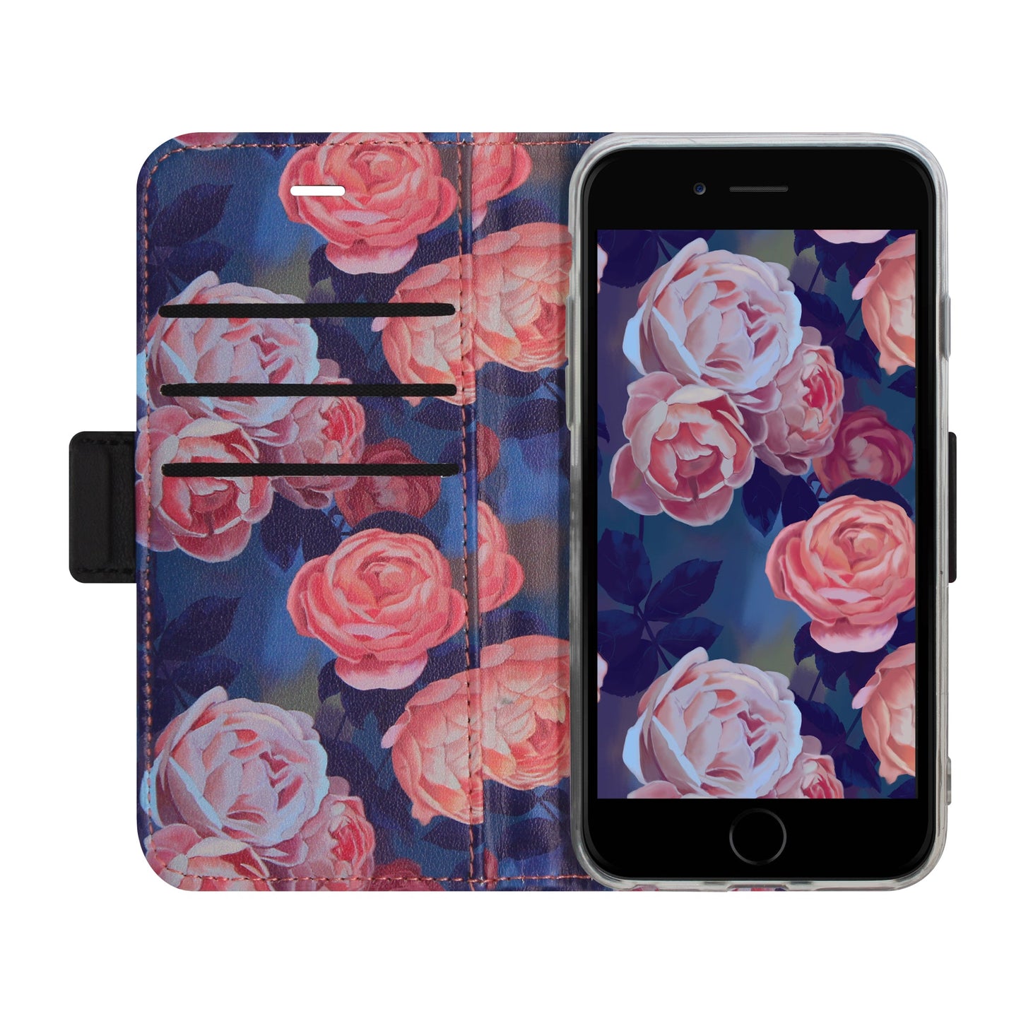Coque Victor Roses roses pour iPhone 6/6S/7/8/SE 2/SE 3