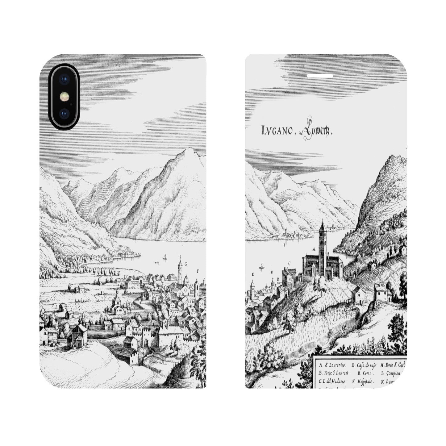 Lugano Merian Panorama Case für iPhone X/XS