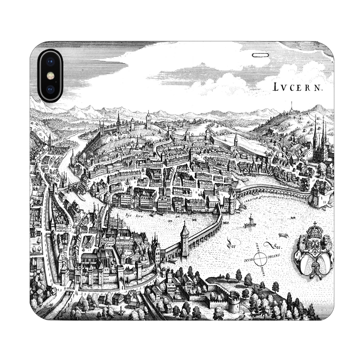 Luzern Merian Panorama Case für iPhone X/XS