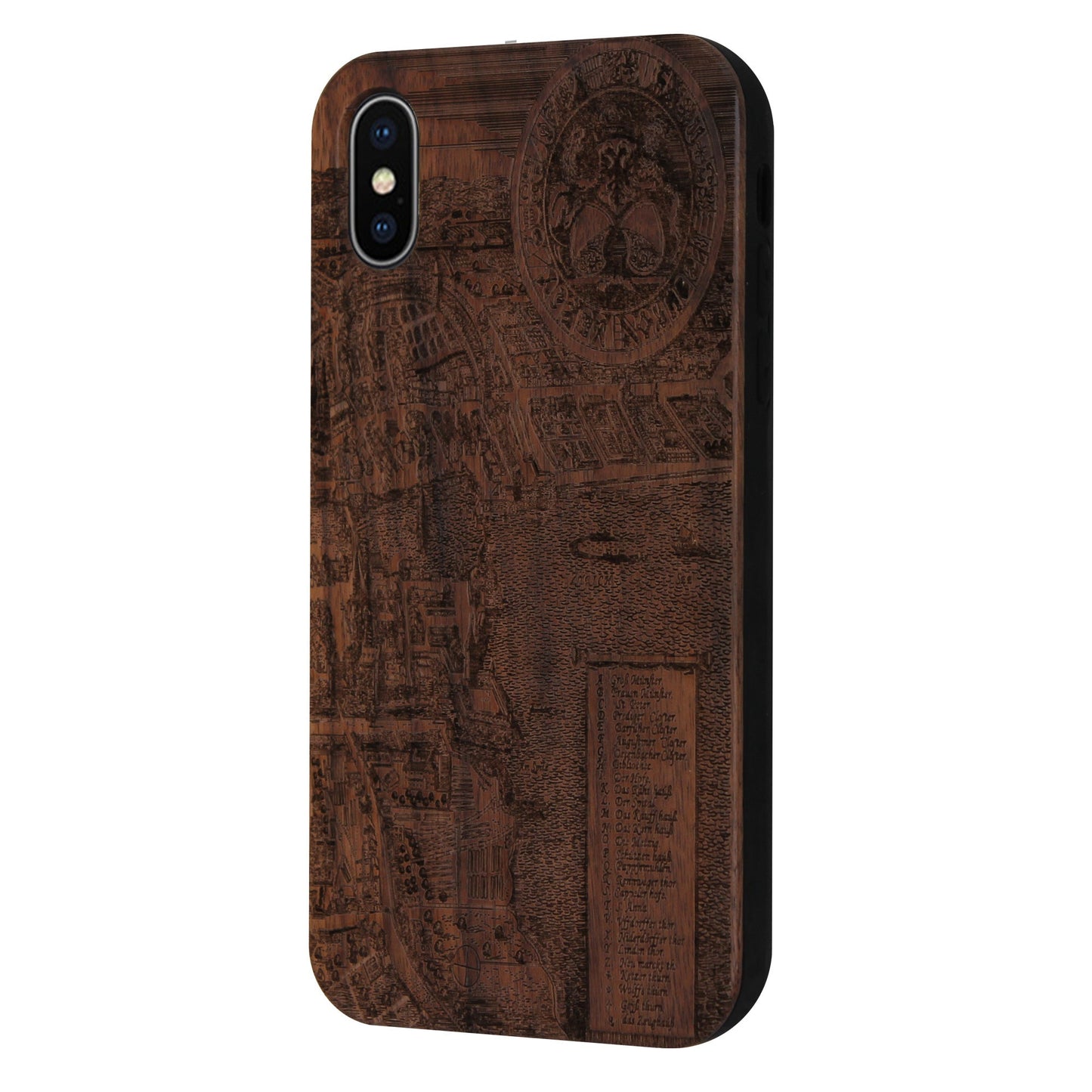 Zurich Merian Eden case made of walnut wood for iPhone X/XS
