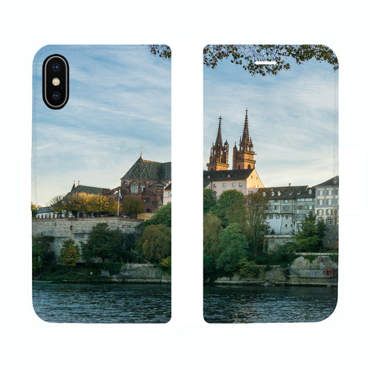 Basel City Rhein Panorama Case für iPhone X/XS