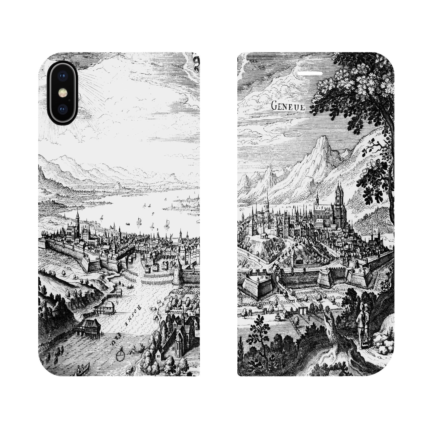 Genf Merian Panorama Case für iPhone X/XS